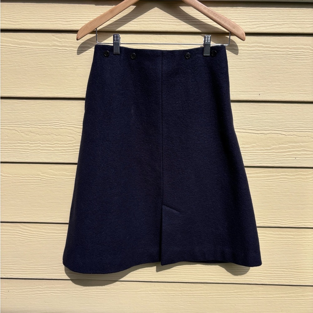 Elegant Black wool Women's Skirt